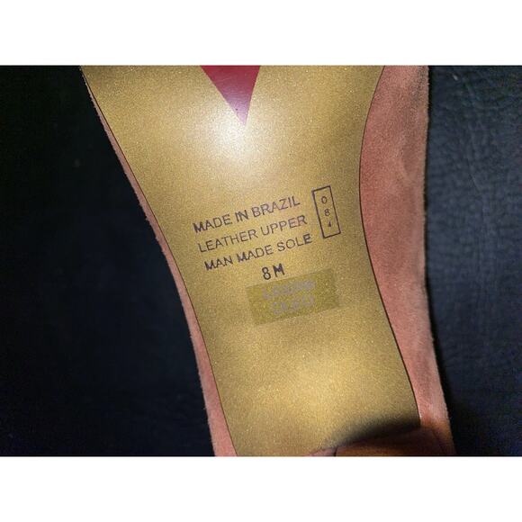 Luichiny Brown SUEDE High Heel Size 8M Brown Made In Brazil VTG Vintage - Picture 3 of 7